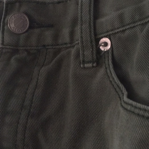 Green denim pants. - Picture 2 of 4